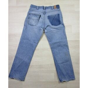 Vintage Levis Orange Tab 32x28.5 1970's SF 207 Distressed 1980s Denim Blue Jeans